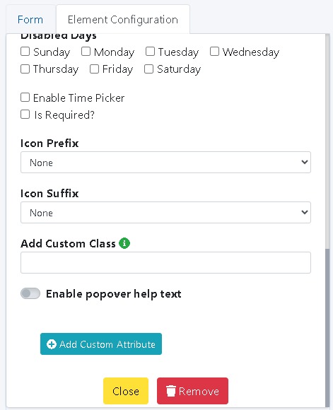 DateTime Element Image